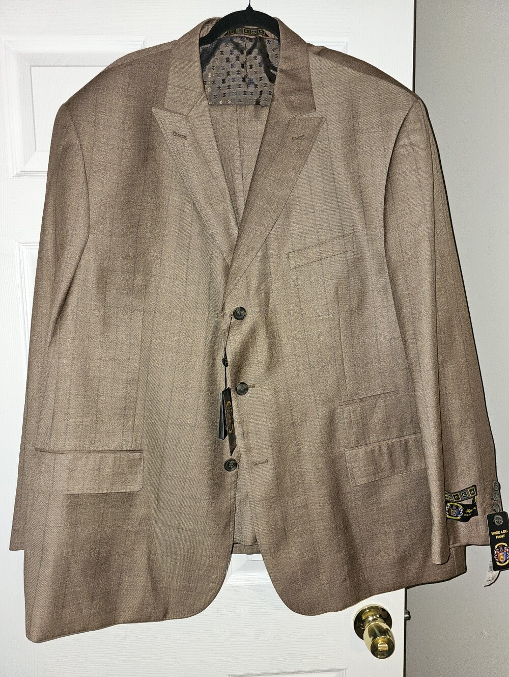 MECCA Tailored 2 Piece Mens Brown Suit - Picture 7 of 7